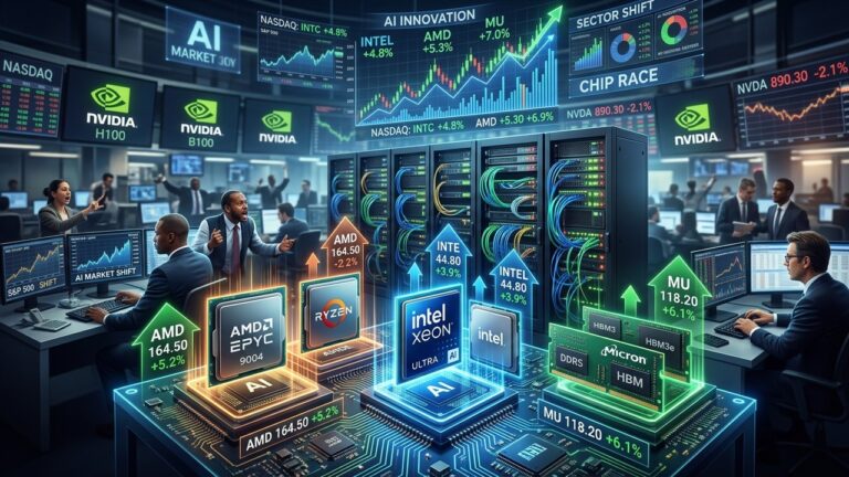 Wall Street AI Chip Shift: Intel AMD Micron Surge as Nvidia Lags
