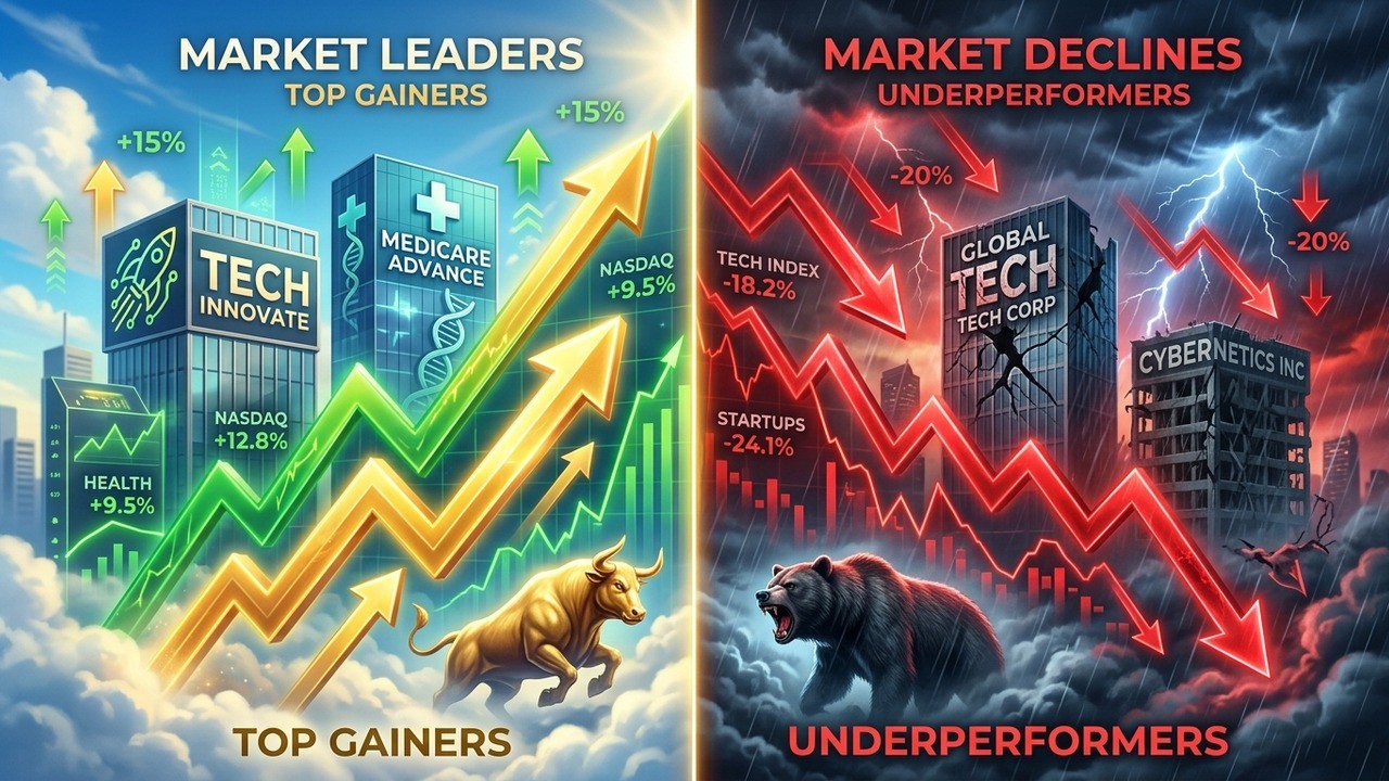 3 Stocks Striking Gold and 3 Others Hitting the Skids