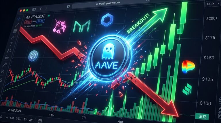 AAVE Price Tests 9 Month Trendline After 17 Percent Rebound