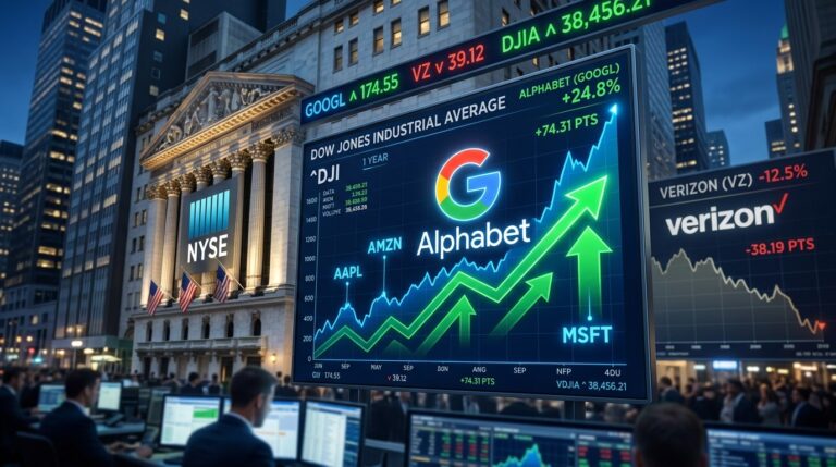 Alphabet Joins Dow Jones Replacing Verizon: What Investors Need to Know