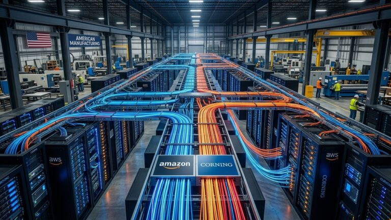 Amazon Corning Deal Powers AI Data Centers Boom