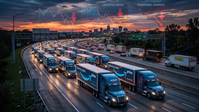Amazon Trucking Expansion Crushes Freight Carrier Stocks