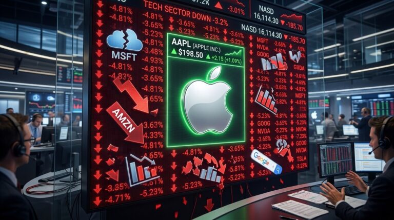 Apple Stands Strong Amid Tech Stock Sell-Off