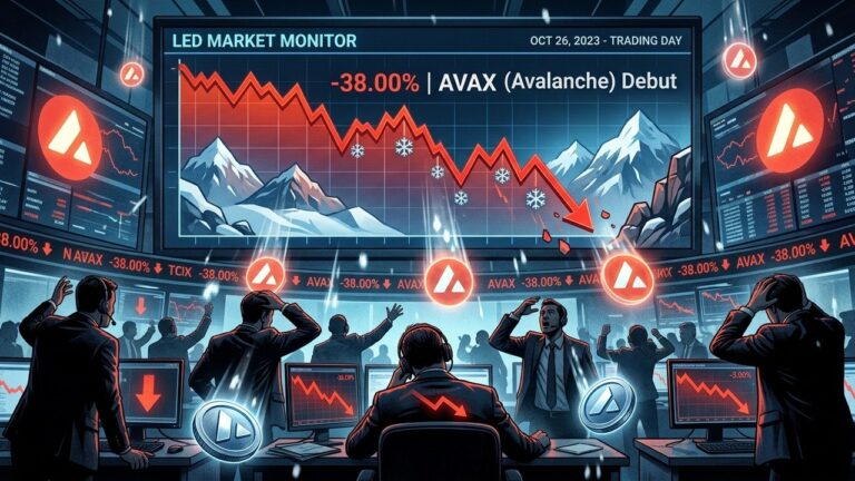 Avalanche Treasury Stock Crashes 38 Percent After Nasdaq Debut