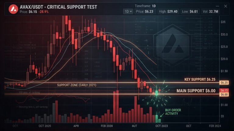 AVAX Price Crashes to Early 2021 Support: Is a Bottom Forming?