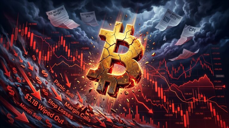 Bitcoin Crash Triggers $1.48B Liquidations as PCE Inflation Sparks Rate Fears
