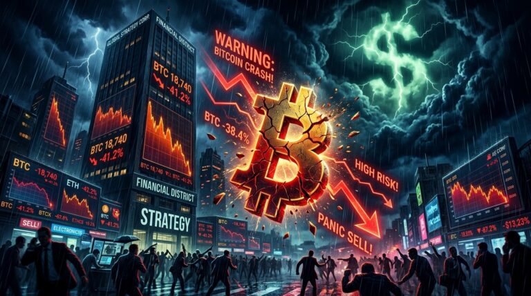 Bitcoin Crash Warning: Novogratz Says Saylor Risk Is Real