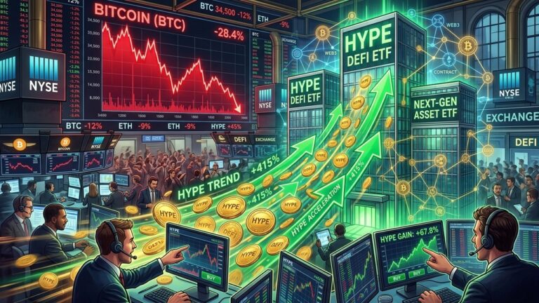 Bitcoin Crashes While Hyperliquid HYPE ETFs Draw Huge Wall Street Money