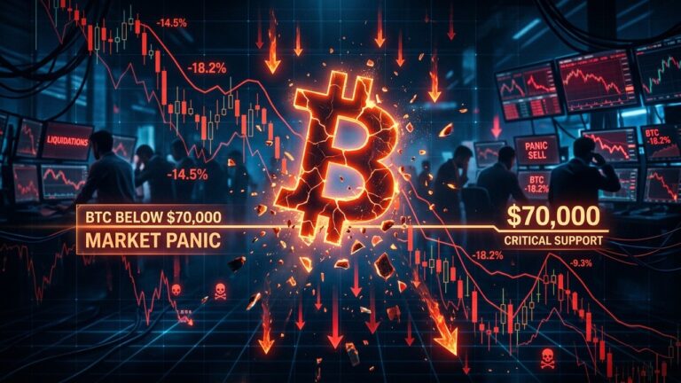 Bitcoin Drops Below $70,000 Amid Mounting Market Pressure