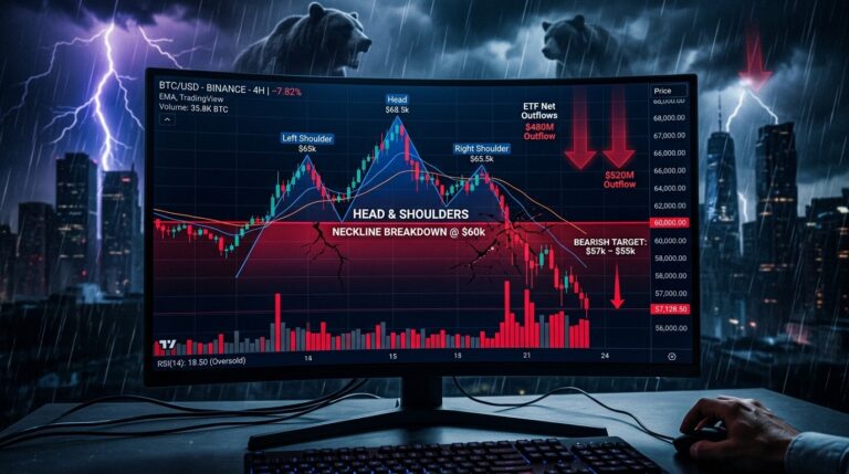 Bitcoin H&S Breakdown: Is a Drop Below $60K Next?