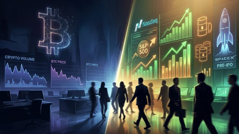 Bitcoin Losing Ground as Traders Chase Stocks and Pre IPO Contracts