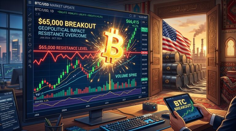 Bitcoin Reclaims 65K as US Treasury Opens Iran Oil Door