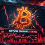 Bitcoin Retests June Lows After Massive $850M Liquidations Hit Market