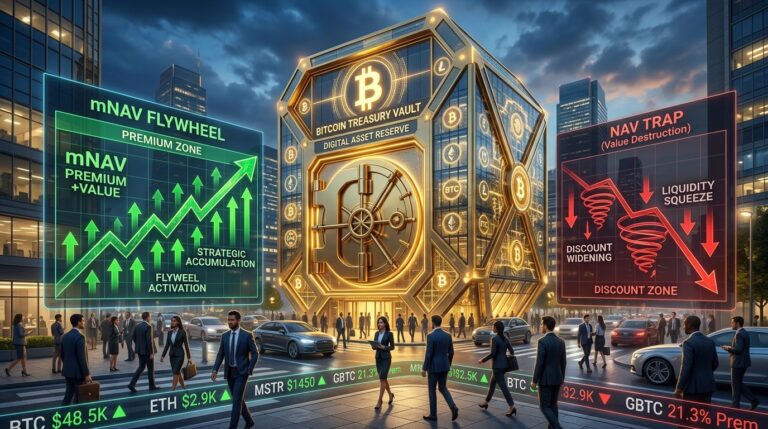 Bitcoin Treasury Companies: DATs, mNAV and NAV Discounts Explained
