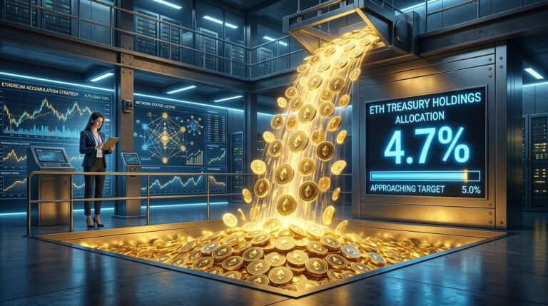 Bitmine Boosts Ethereum Holdings with $90M Buy as 5% Supply Goal Nears