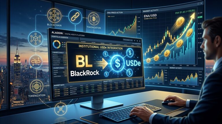 BlackRock Integrates Ethena USDe Into Aladdin as ENA Price Jumps