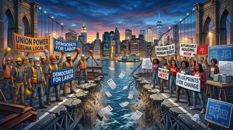 Brad Landers Bid Splinters Democrats Labor Union Alliance