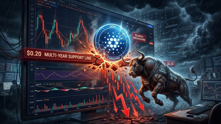 Cardano Price Breaks Key Support: Can Bulls Hold $0.20?