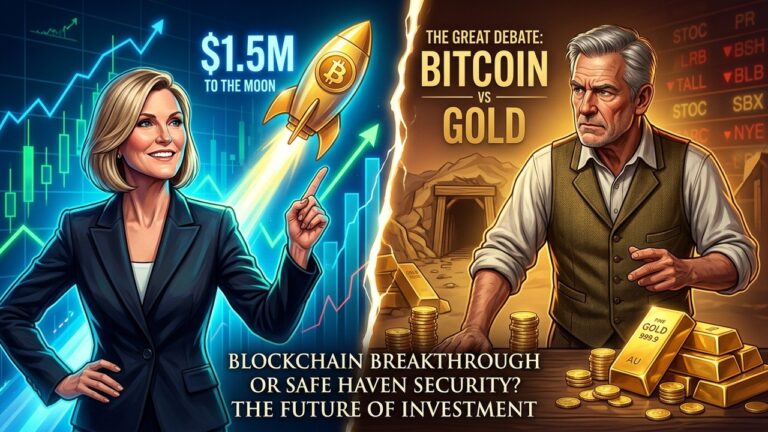Cathie Wood Raises Bitcoin Target to 1.5 Million Sparking Gold Debate