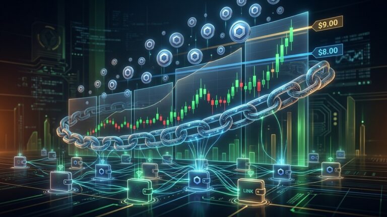 Chainlink Wallets Hit 535K: Can LINK Price Reclaim $8.78?