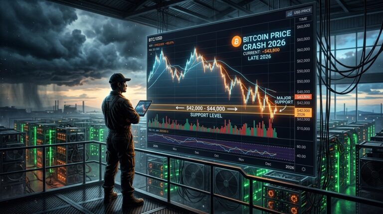 Chinese Bitcoin Miner Predicts BTC Bottom at $42K-$44K Late 2026