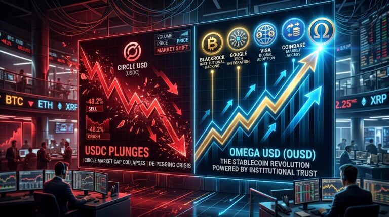 Circle Stock Crashes as BlackRock Backs Rival Revenue Sharing Stablecoin