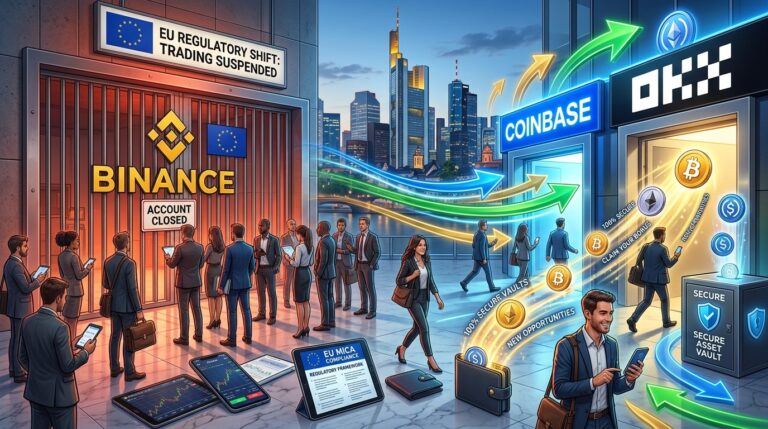 Coinbase OKX Chase Binance Users as MiCA Deadline Hits Europe