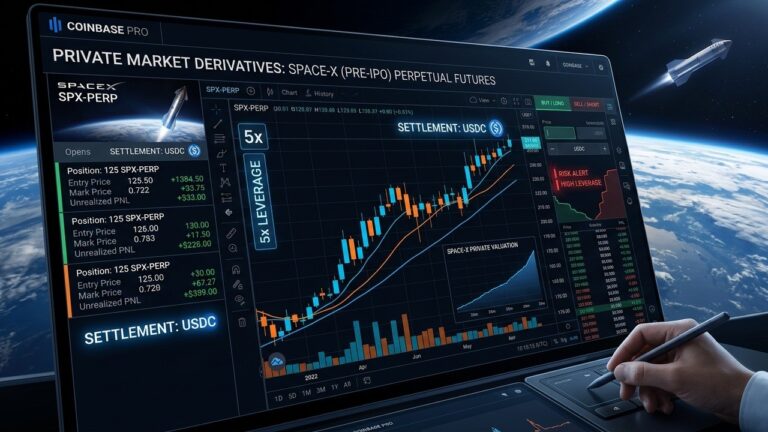 Coinbase SpaceX Pre IPO Perpetual Futures Launch: 5x Leverage Trading