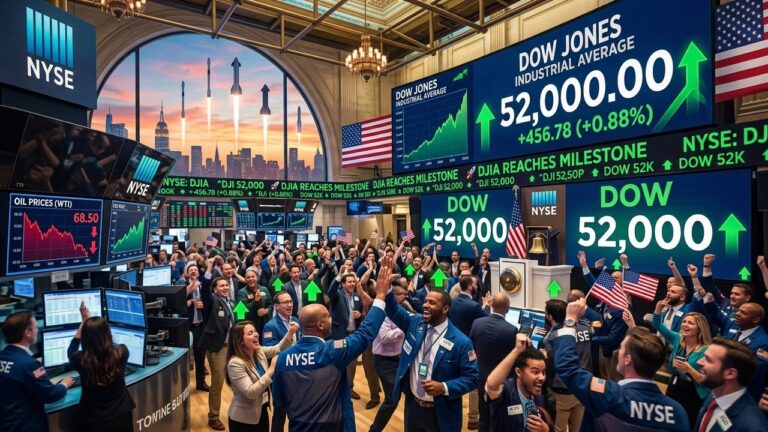 Dow Jones Hits Generating the blog article52000 Milestone as Fed Decision Looms