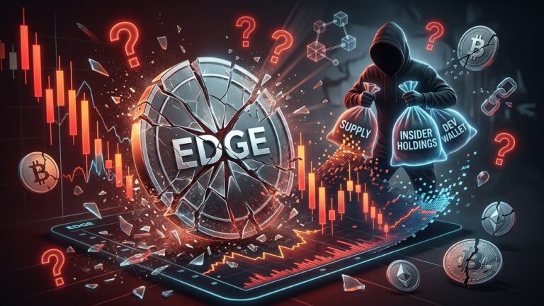 EDGE Token Crashes Sharply as ZachXBT Raises Insider Control Concerns