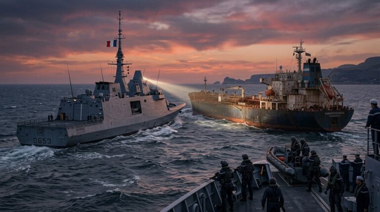 French Navy Intercepts Russian Shadow Fleet Tanker Off Sicily
