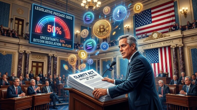 Galaxy Digital Cuts CLARITY ActGenerating the crypto regulation article Odds as Tim Scott Pushes Senate Vote