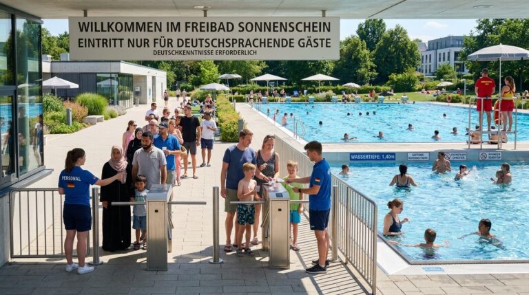 German Swimming Pool Requires German Speakers for Safety