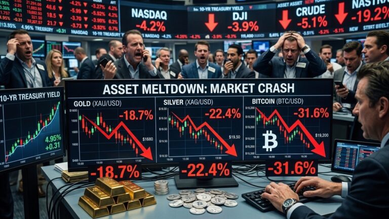 Gold Silver Bitcoin Slump as Fed Rate Hike Bets Surge