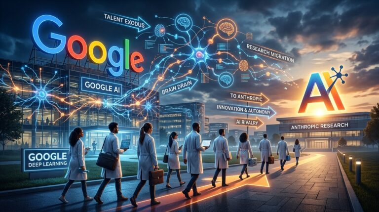 Google Brain Drain Accelerates as Top AI Talent Heads to Anthropic