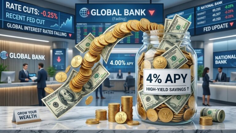 High-Yield Savings Accounts Cut Rates: Best 4% APY Options Now