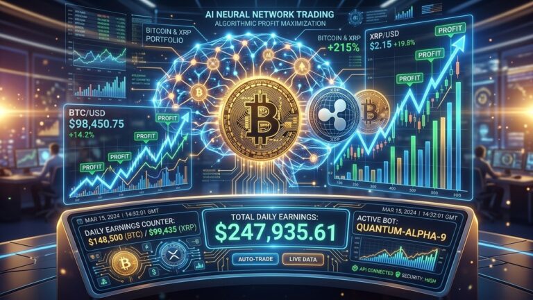 How Bitcoin and XRP Holders Earn Daily Income With AI Quant Trading