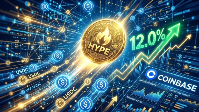 HYPE Surges 12% After Coinbase Activates Hyperliquid USDC Treasury