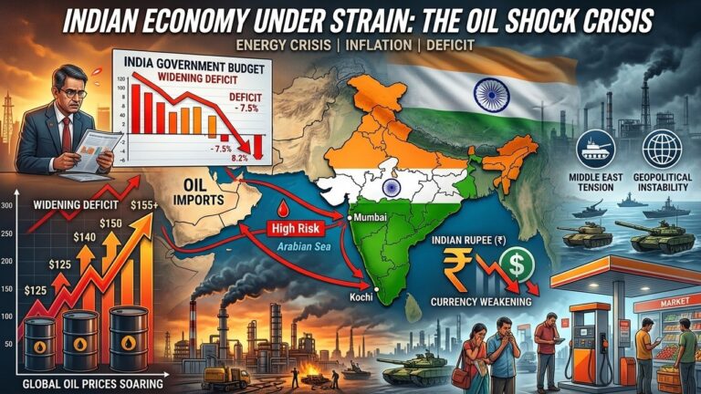 India Faces Widening Budget Deficit Amid Oil Supply Shock
