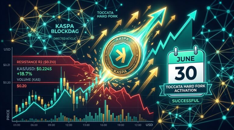 Kaspa Price Surges 15% Ahead of Major Toccata Hard Fork