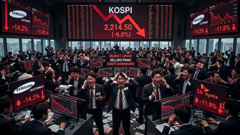 Korea Black Monday: Kospi Plunges Nearly 10% and Triggers Trading Halt