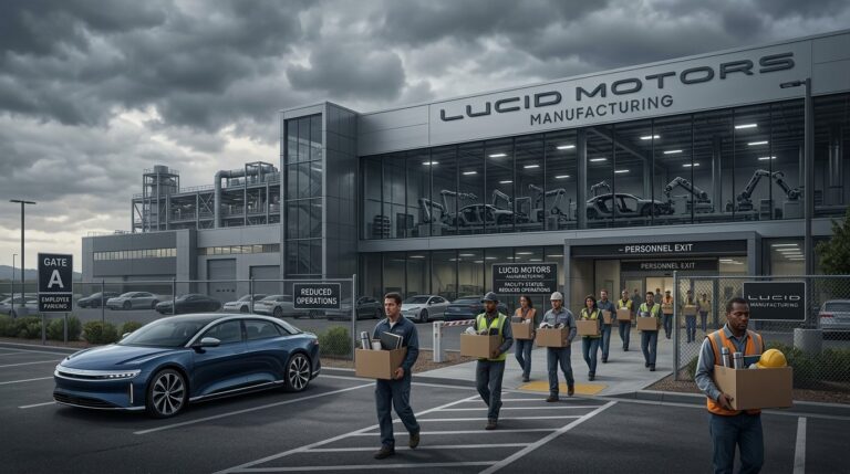 Lucid Cuts US Workforce by 18 Percent as EV Market Faces Headwinds