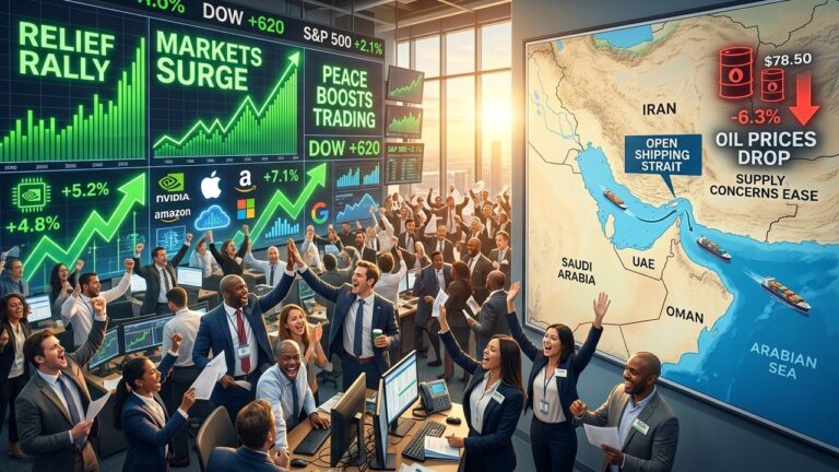 Markets Surge as Mideast Deal Sparks Global Relief Rally