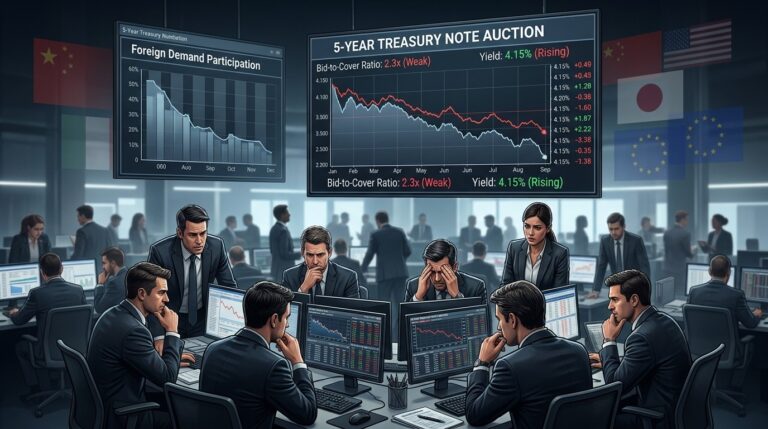 Mediocre 5 Year Treasury Auction Reveals Sliding Foreign Demand