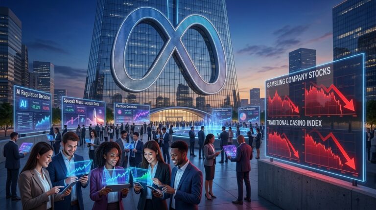 Meta Prediction Markets App Sparks Selloff in Gambling Stocks
