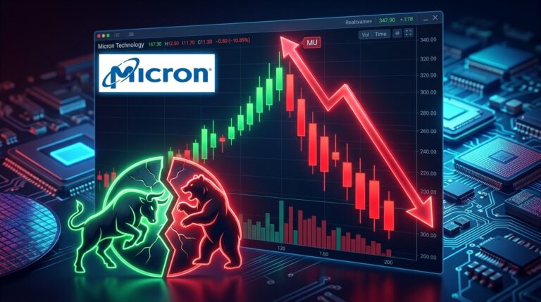 Micron Stock Slide: Bulls and Bears Battle in Chip Sector Options