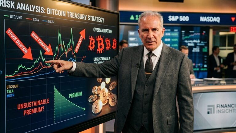 Peter Schiff Questions MicroStrategy Bitcoin Strategy as Premium Fades