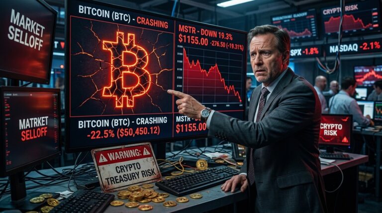 Peter Schiff Warns MicroStrategy May Sell Bitcoin as MSTR Stock Sinks