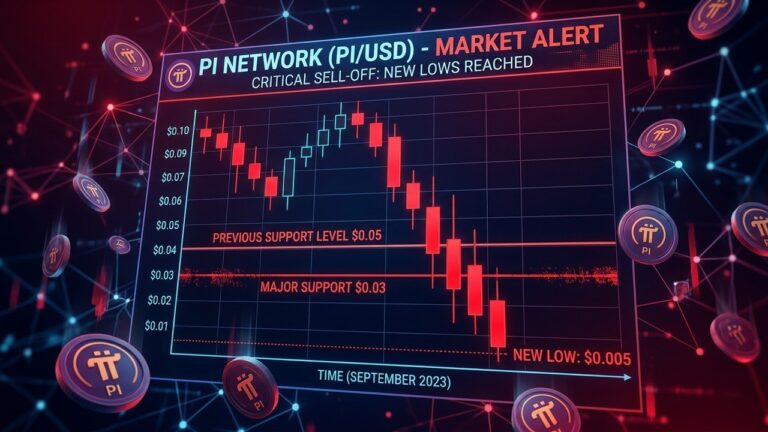 Pi Network Price Hits New Low: June Unlocks Threaten $0.10 Level
