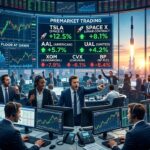 Premarket Movers Today: SpaceX Climbs Higher, Airlines Surge on Fuel Relief